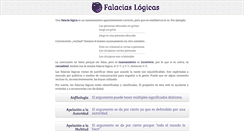 Desktop Screenshot of falaciaslogicas.com