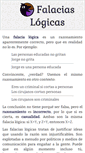 Mobile Screenshot of falaciaslogicas.com